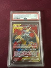 Pokémon Charizard & Braixen GX 212/236 Full Art Tag Team Cosmic Eclipse PSA 9