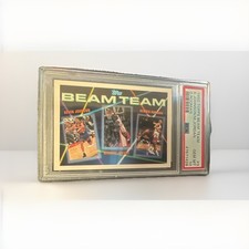Topps 1992-93 Beam Team #3 Michael Jordan Dennis Rodman Kevin Johnson PSA