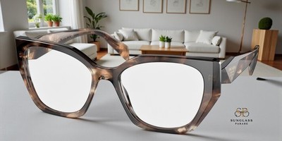 PRADA PR 18WV 07R1O1 Caramel Tortoise Demo Lens 54 mm Women's Eyeglasses