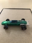 Original 1969 Hot Wheels Redline INDY EAGLE (Green, Hong Kong base) w/ Button