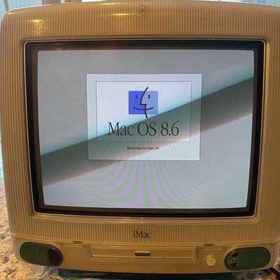 Vintage Working 1998 iMac G3 Teal Blue Mac OS 8.6 233MB | eBay