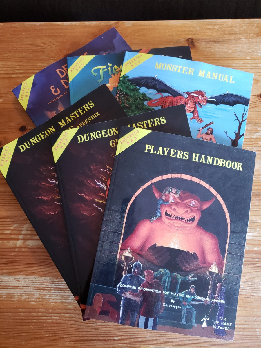 AD&D 1st Edition Bundle — PHB DMG MM FF DD — (6 books, POD