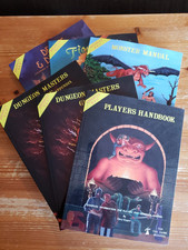 D D AD D Core Set   PHB DMG MM FF DD   lot of 6 books, POD, Softcover, VF/NM 