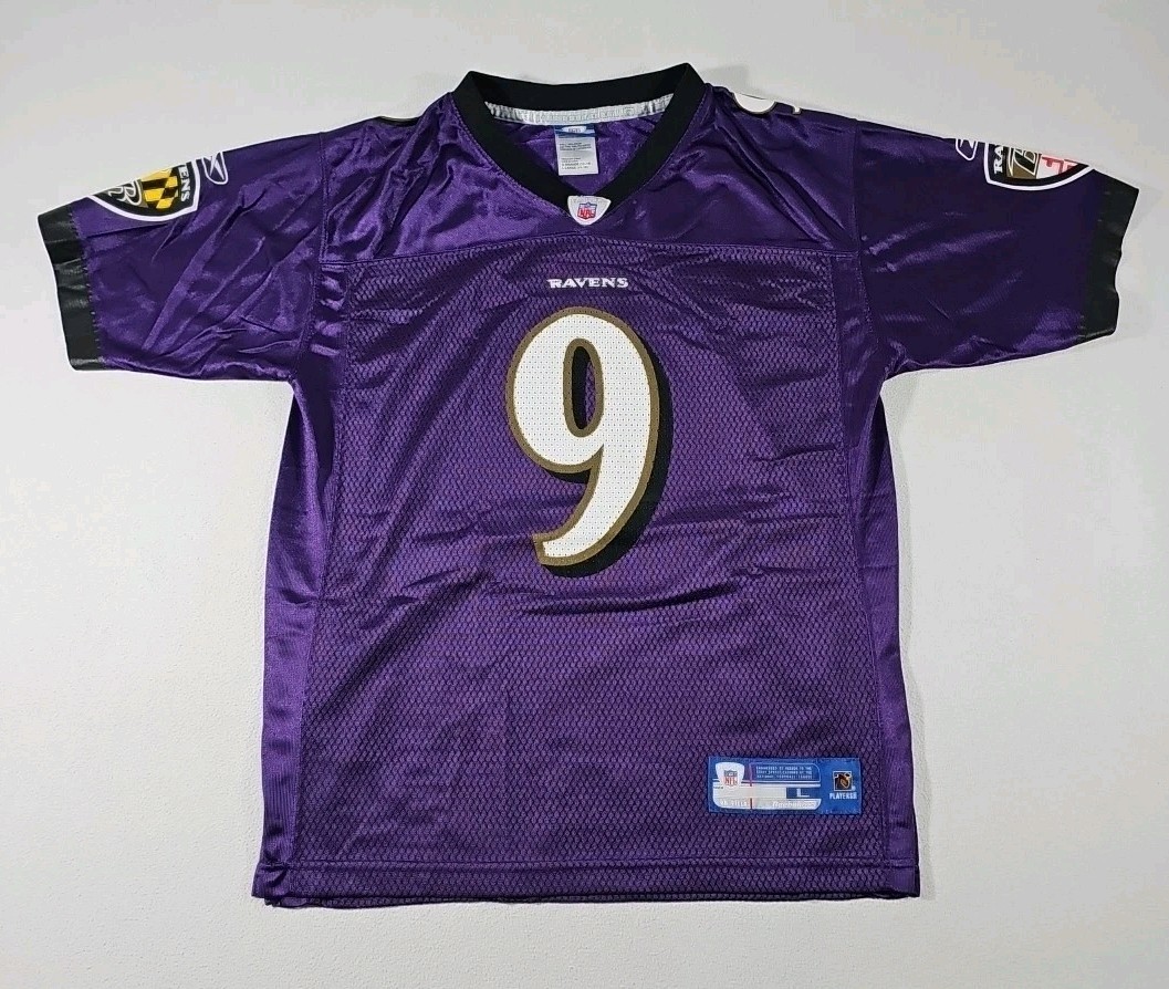 Reebok NFL Baltimore Ravens Größe L 14-16 Trikot Lila Jersey American Football