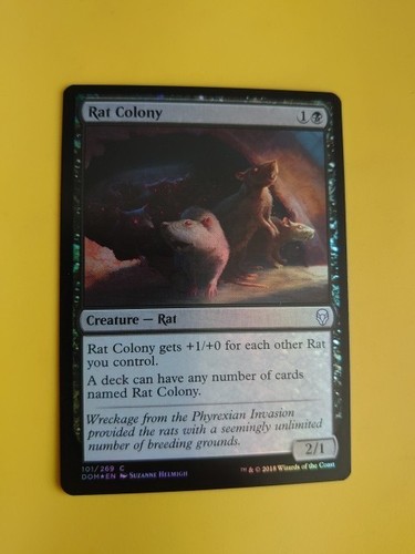 Rat Colony FOIL Dominaria Rare Magic the Gathering Card. - Picture 2 of 3
