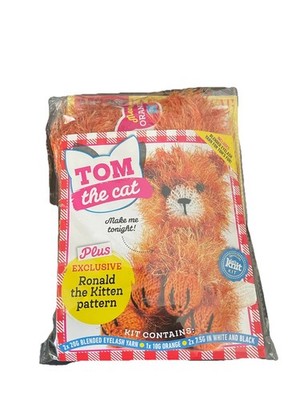 Let s Knit Set ''Tom the Cat'' mit vollständiger Anleitung und Strickwolle