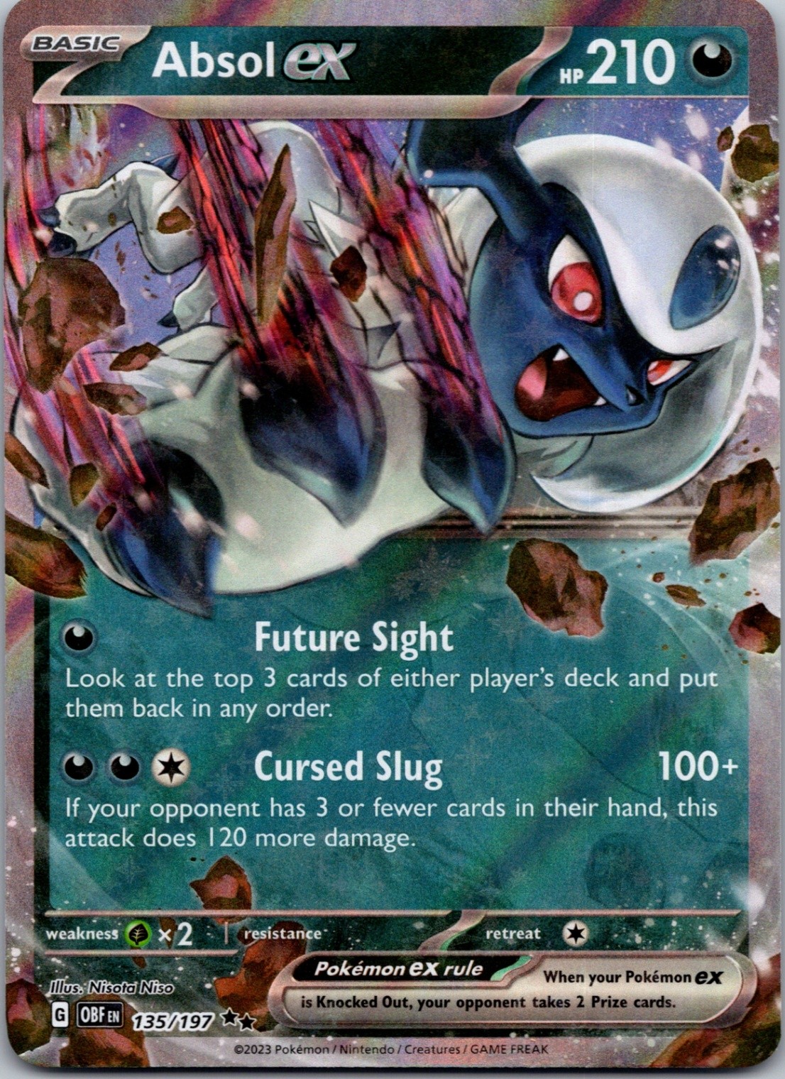 Absol ex SV03: Obsidian Flames 135/197 NM