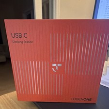 TobenONE UDS009 USB-C Docking Station, HDMI VGA, Gray Aluminum, Universal
