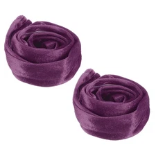 2 Pcs 2ft Hook and Loop Fastener Chandelier Chain Cord Cover, Purple