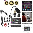 Podcast Equipment Bundle, F998 Live Sound Card with BM800 Recording Studio Mi...