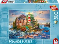 Schmidt Spiele 59716 Leuchtturm Am Felsen Puzzle 500
