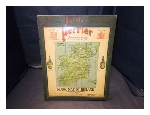 Mapa del motor PERRIER WATER de Irlanda: referencia a escala a mapas secciona...