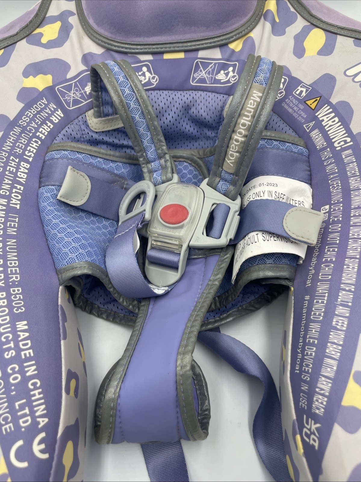 Mambo Baby Non-Inflatable Air Free Pool Float Summer Swim Swimming 3-24 Months