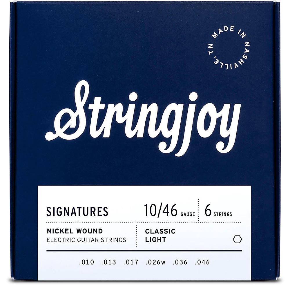 Stringjoy Signatures 6-струнные электрогитарные струны с никелевой обмоткой 10 - 46 2990₽
