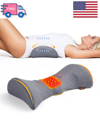 3 In 1 Electric Lumbar Support Pillow Smooth Spine Triple Fusion Back Massager