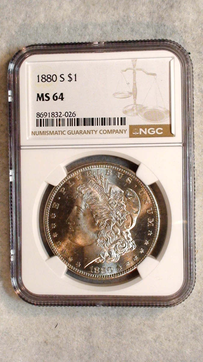 アメリカ 1880 S ドル 銀貨 NGC MS64 モルガンダラー 036 MS 64 Graded 1880 Year Morgan US Dollars (1878-1921) for sale | eBay