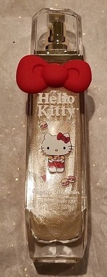 New Hello Kitty Vanilla Macaron Shimmer Body Oil - 4.05 oz - Glass Bottle
