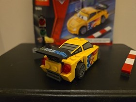 LEGO Disney Cars 2 Jeff Gorvette Set 9481- 54 Piece-100% Complete with Manual