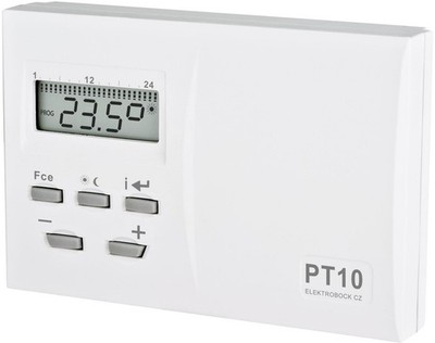 Elektrobock PT10 Thermostat, Display, Weiß