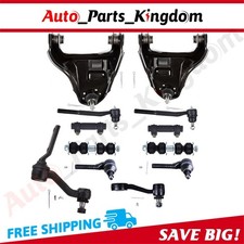 12pcs Front Control Arms Tie Rod Ends For 99-05 Chevrolet S10 Blazer GMC Jimmy