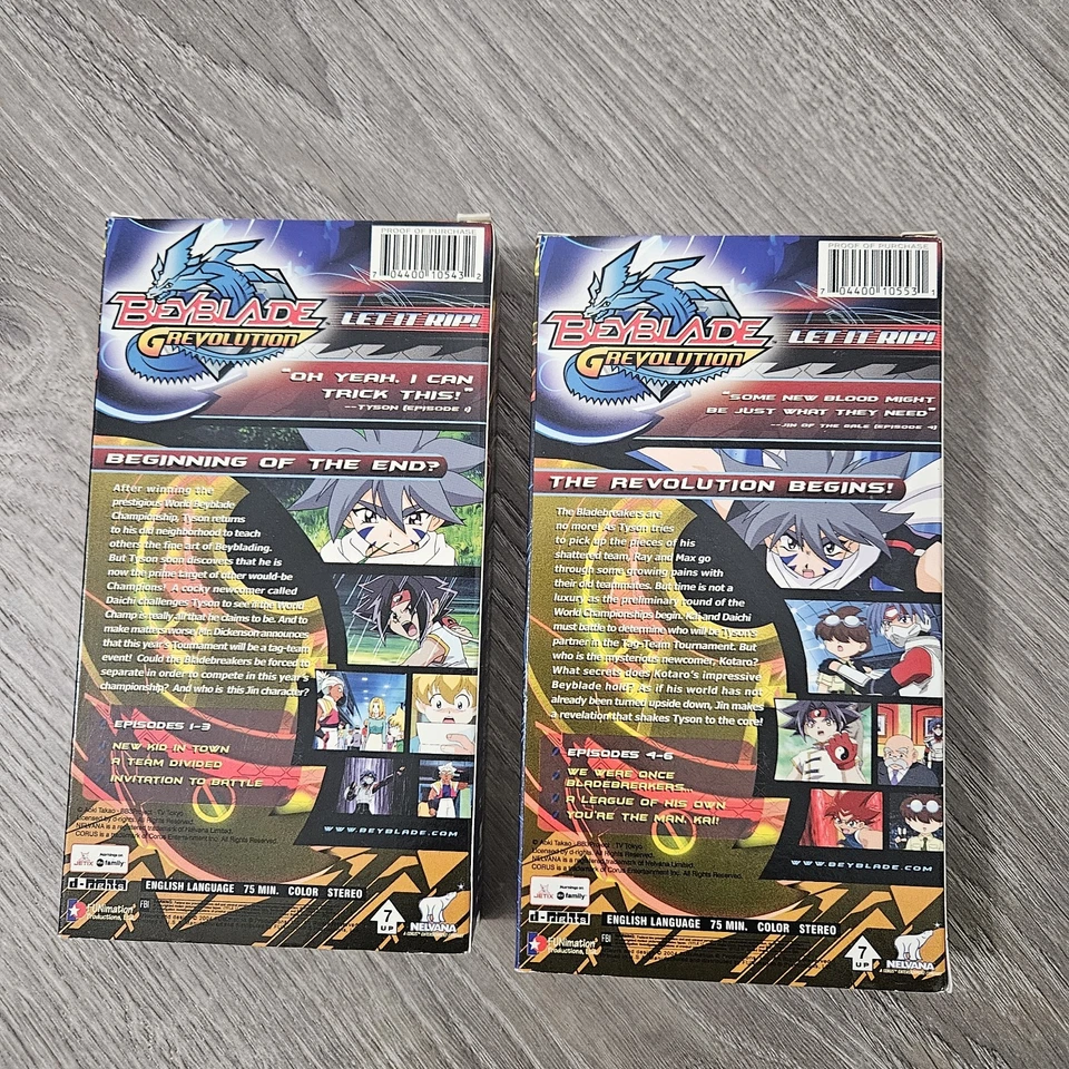 Beyblade: G Revolution - Vol. 1 & Vol. 2 (VHS, 2004) FUNimation - Image 3 of 3