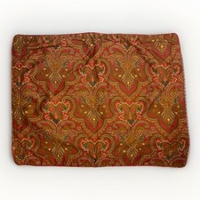 Ralph Lauren Abenhall Paisley Standard Sham Red Rope Trim Green Brown Red Scroll