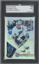 1994-95 Score Platinum Team Set Brett Hull #100 SGC 9 MINT HOF m5x