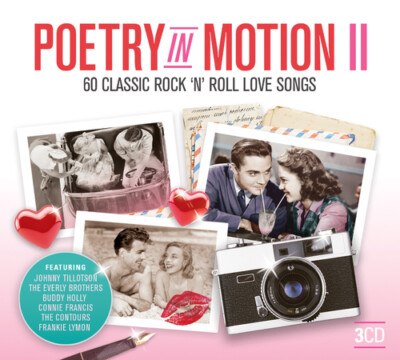 Various Artists : Poetry in Motion II: 60 Classic Rock 'N' Roll Love Songs CD