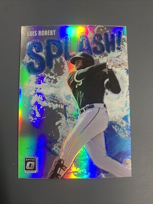 2022 PANINI DONRUSS OPTIC SILVER HOLO PRIZM SPLASH #SP-8 LUIS ROBERT CHICAGO