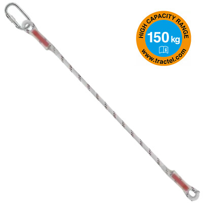 Absturzsicheres geflochtenes Seil mit Sicherheitskarabiner Tractel LD11