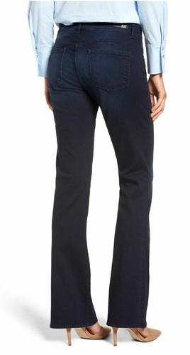 sz 2 Petite NWT KUT JEANS Natalie Bootcut Dark Blue Mid Rise Liberating Wash - Picture 3 of 5