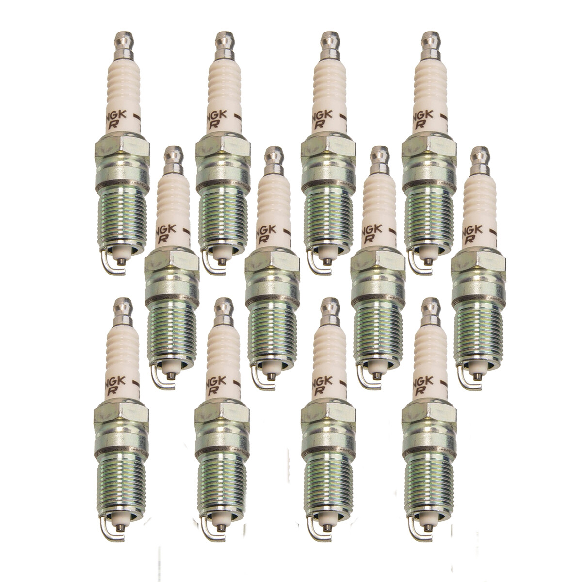 NGK Set 12 V-Power Spark Plugs Nickel V-Cut For Aston Martin DB7 02-03 6.0l V12