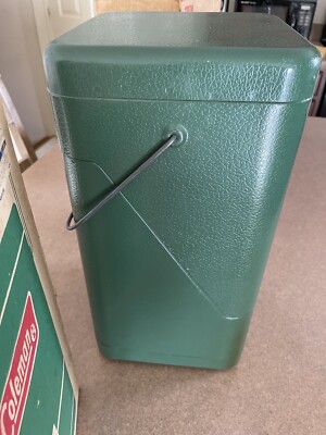 Vintage (6/1969) Coleman Lantern, Model 220F w/Amber Globe & Metal