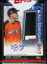 2017 Topps Update Jumbo All Star Patch Autograph ASJA-CS Corey Seager No 1 of 10