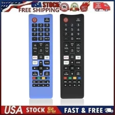 2Pcs Silicone Cover for BN59-01199F Samsung TV Controller Glow in The Dark -Blue