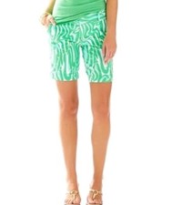Lilly Pulitzer Chipper Shorts Resort FINDERS KEEPERS 4 Green White Prep Bermuda 