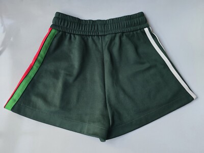 GUCCI x Adidas Shorts Size XXS small High-Rise Green Cotton Jersey