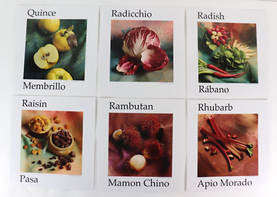 #ad #ad Lot Color Prints Fruits Vegetables Wall Decor Restaurant Kitchen Classroom more $38.65