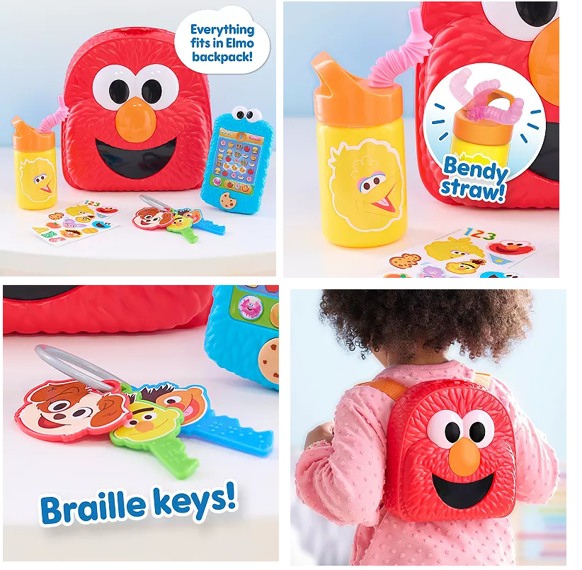 Sesame Street Have a Sesame Day Bag Set Elmo Backpack Set 8 Pieces