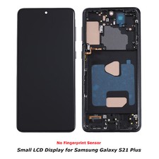 Black Small LCD Display Touch Screen Digitizer Frame For Samsung Galaxy S21 Plus