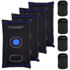 1/2/4PC, 1kg Car Home Dehumidifier Dry Bag Moisture Absorber Pad Reusable