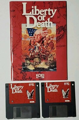 Liberty or Death - No Big Box - IBM PC Floppy Disks Koei 1992 Vintage Rare 