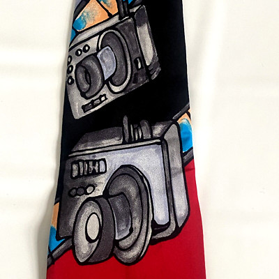 Camera Men's Tie Silk Hauser Ware by Talson Necktie Made in USA Photographer