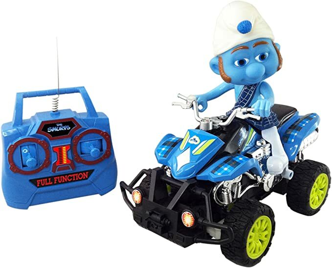 NEW THE SMURFS NKOK GUSTY SMURF ATV RIDER RC RADIO CONTROL FULL