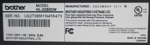 Pieza de montaje de impresora Brother HL2280DW LY2276 LY2288 LX5046 elige elegir o todos - Imagen 7 de 33