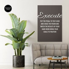 Motivational Poster, Execute, Motivational Wall Art, Motivational Quotes, Print