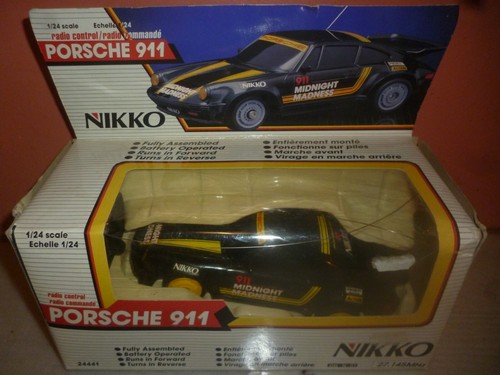 NIKKO/NOBEL TOYS PORSCHE 911 MIDNIGHT MADNESS RC 1/24 dans son emballage d'origine