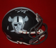 TRE TUCKER Las Vegas Raiders Signed Custom Mini Helmet Beckett COA 2W947382