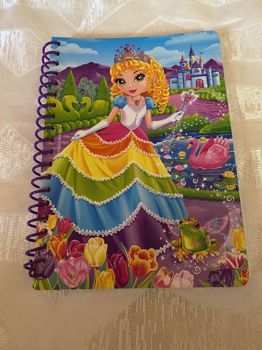 Lisa Frank Princess Cassara & Frog Phat Drawing Spiral Pad 5” X 7