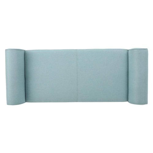 Noble House Armed Storage Bench 50" x 20.5" x 19.75" Fabric Backless Light Blue - Picture 3 of 10